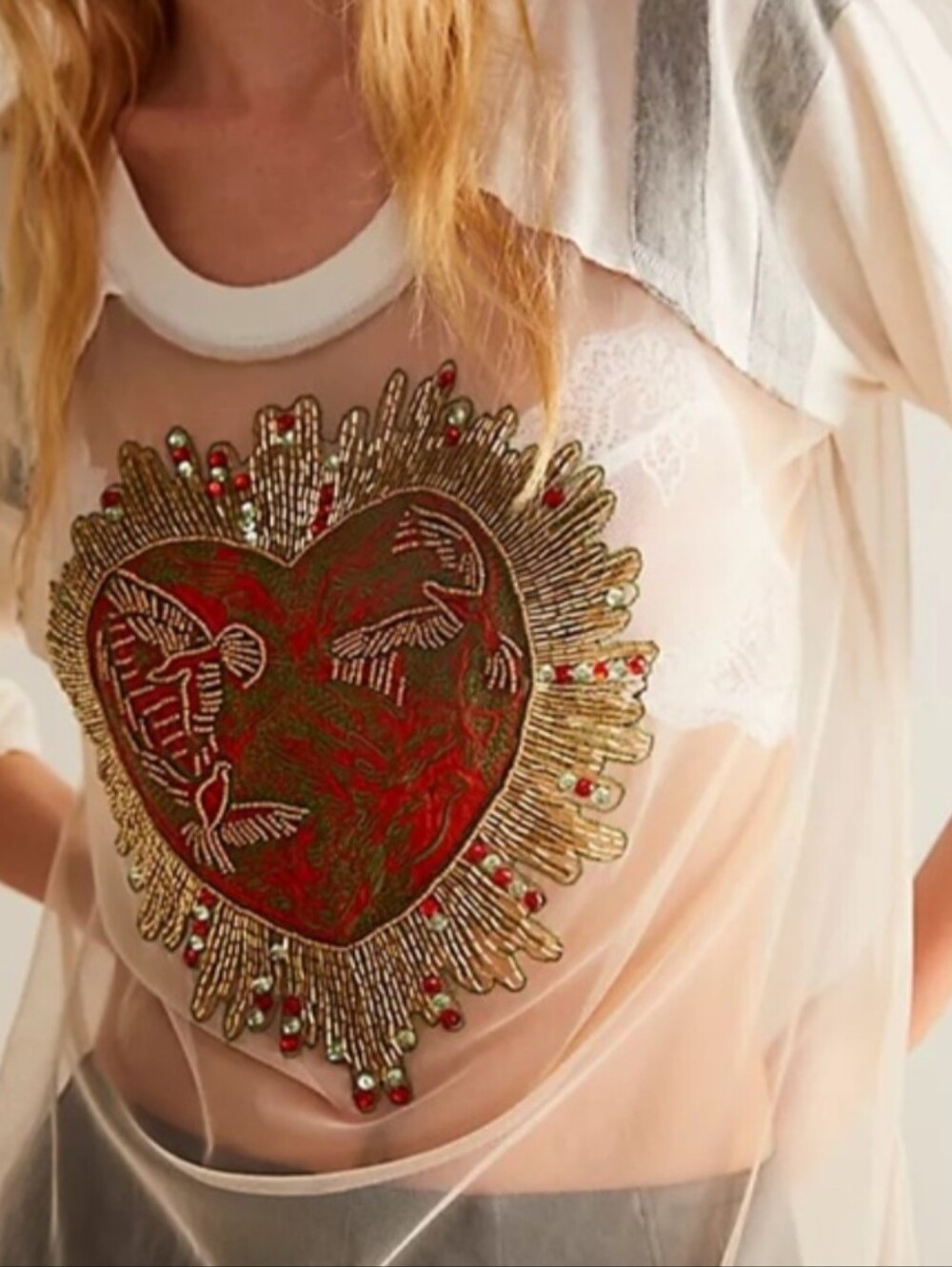 Free People We The Free Hearts On Fire T-Shirt